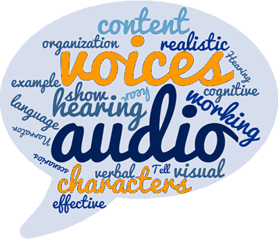 eLearning voiceover services talking bubble